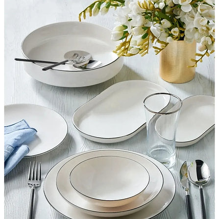 Elegant Blank 24 Parça Bone Porselen Yemek Takımı Dame Marie