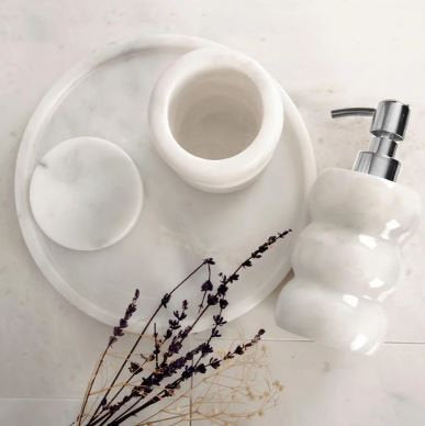 Arch Yuvarlak 4 Parça Banyo Seti - Silver Gümüş