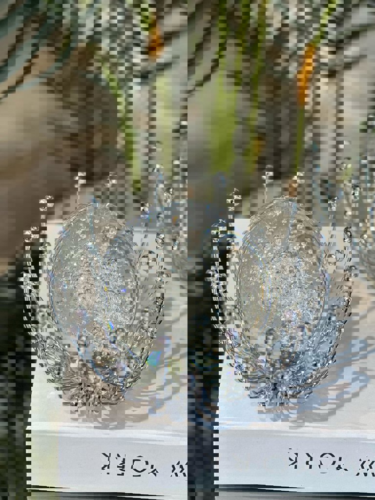 Ahtapot Gümüş Kristal Küre 1 Adet