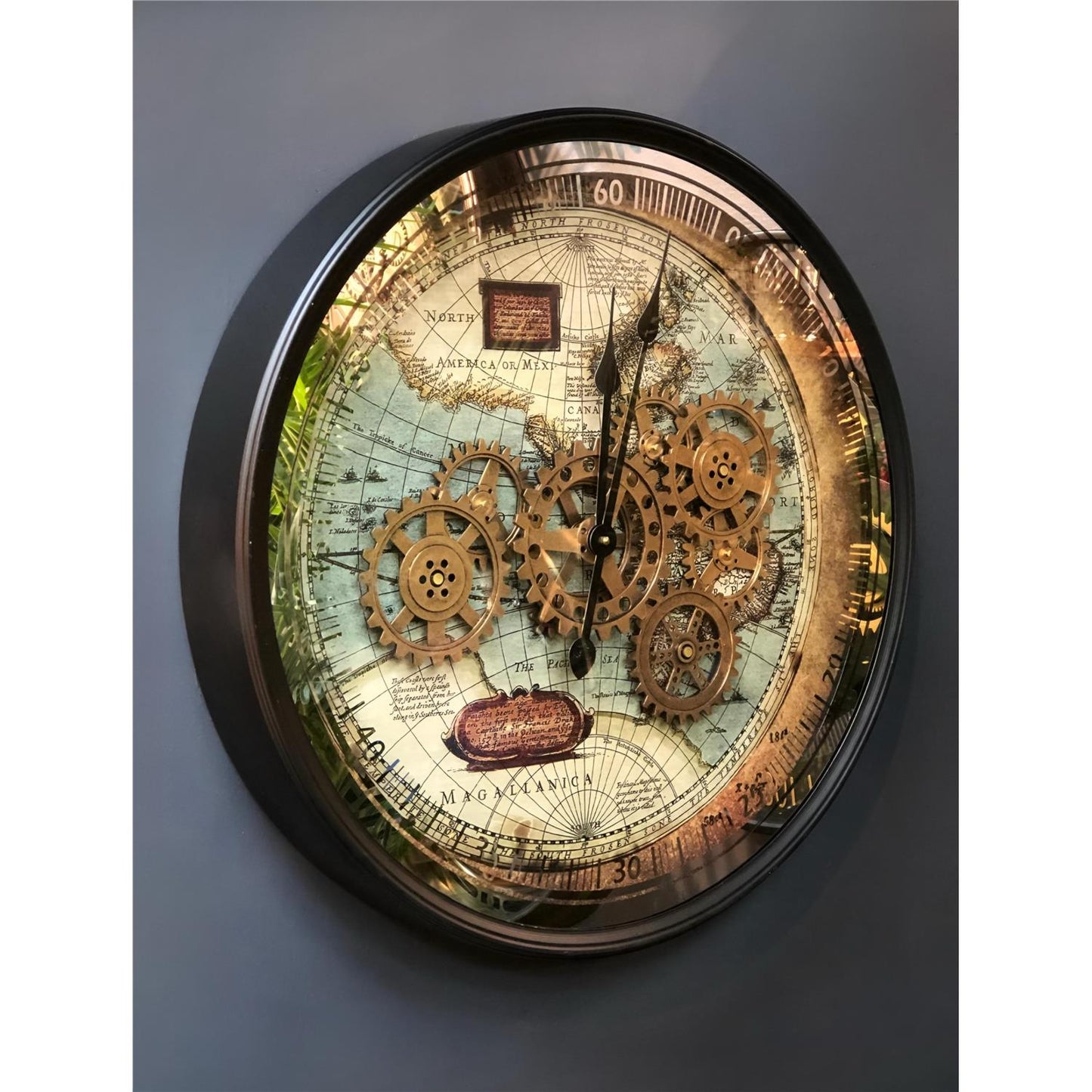 60x60 Antik Çarklı Saat No:64