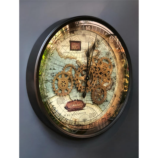 60x60 Antik Çarklı Saat No:64