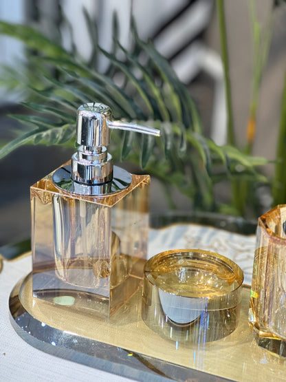 Kristal Deluxe Banyo Seti Altın
