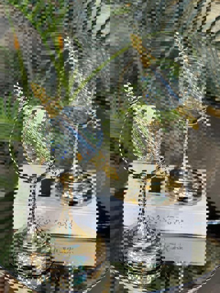 Gold Kristal Küre Dekoratif Obje Tekli