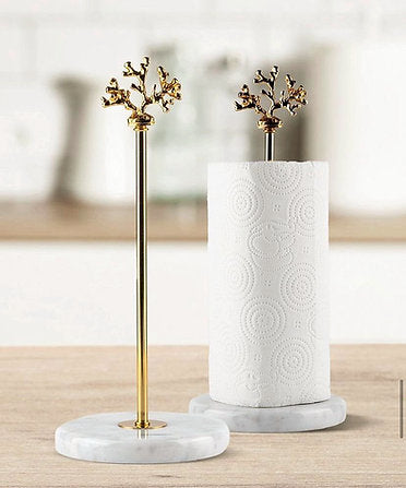 Dal Detaylı Mermer Rulo Gold Havluluk