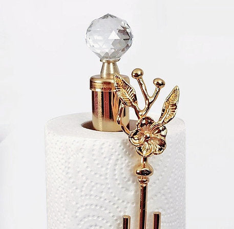Art Deco Esintili Gold Rulo Havluluk