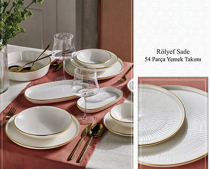 Dame Marie Stonware Rölfey Yemek Takımı