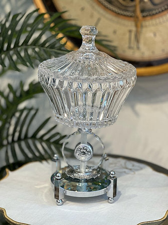 Kristal Cam Gümüş Şekerlik Saray Collection