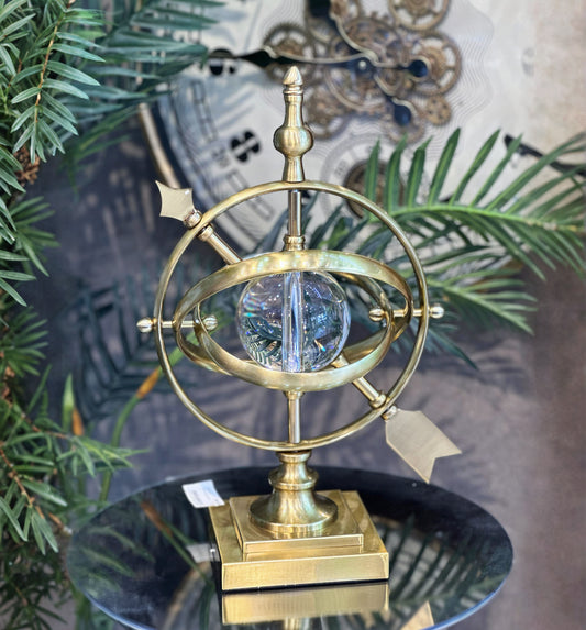 Armillary Küre Dekoratif Obje Gold