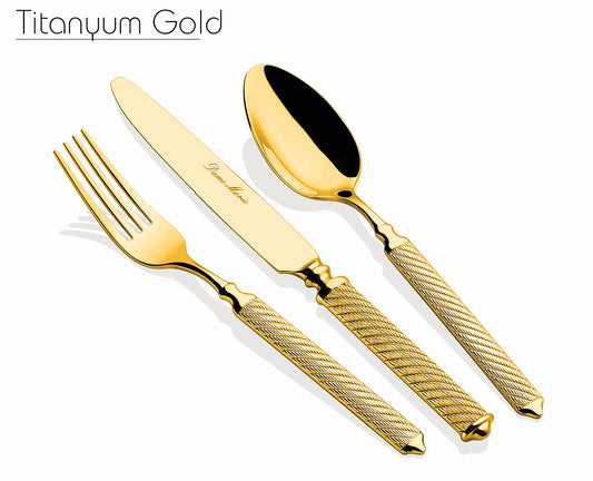 Paradise Titanyum Gold 36 Parça Çatal Bıçak Takımı Dame Marie