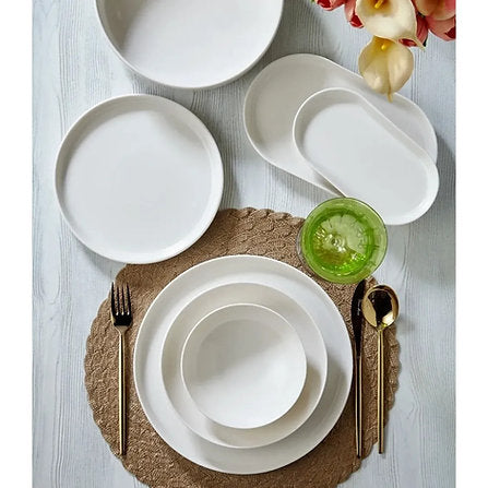 Pure Black Porselen Yemek Takımı Dame Marie