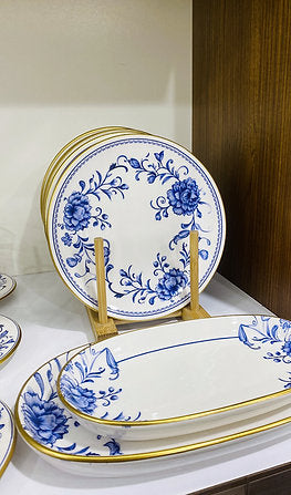 Hayat Home 38 Parça Porselen Kahvaltı Takımı Blue Pearl