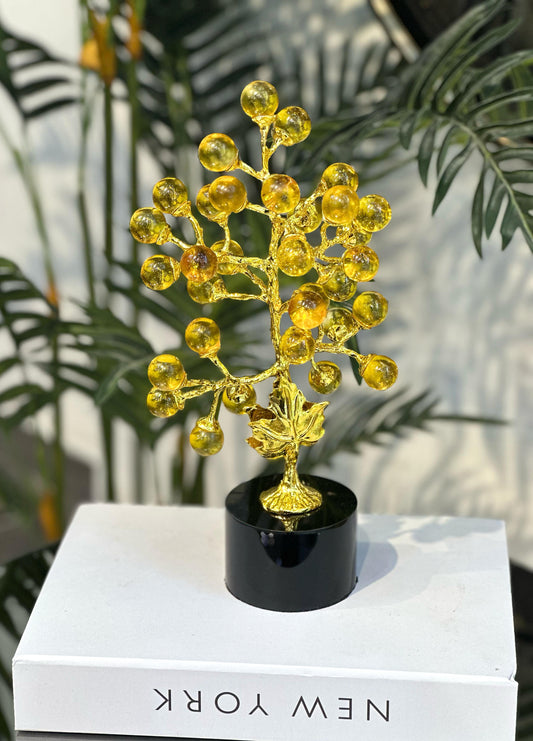 Lüks Gold Kristal Üzüm Dekoratif Obje