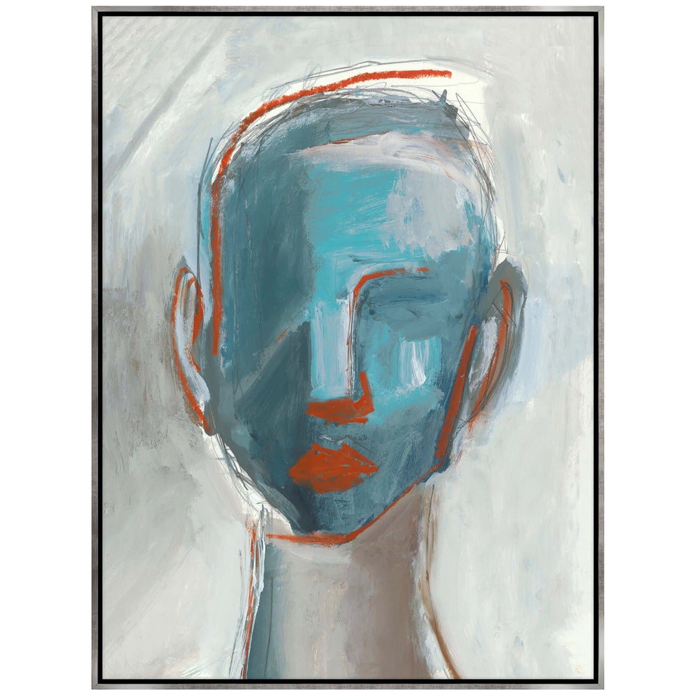 Face Time II Framed El Dokuma Tablo 60x90