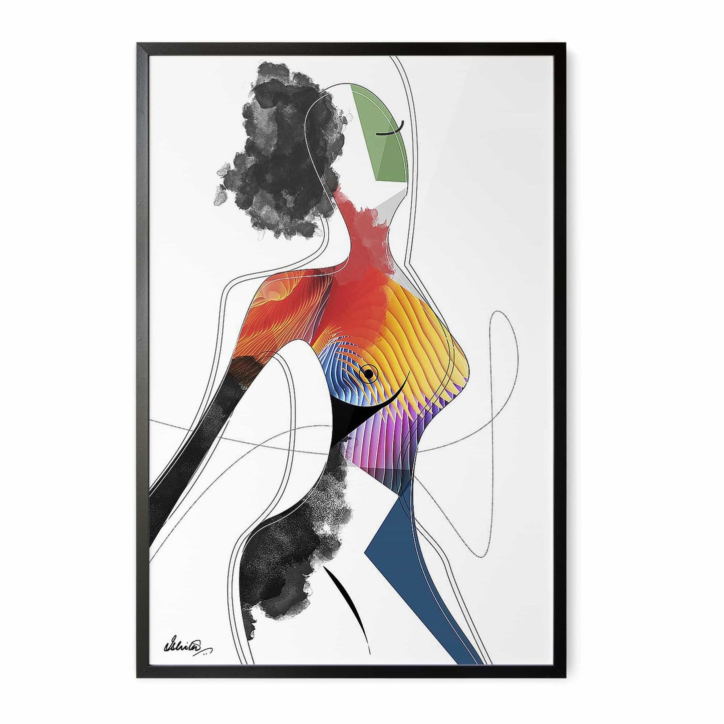 Vivid Woman El Dokuma Tablo 60x90