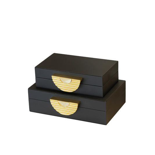 2li Deri Alara Kutu Siyah Arma Gold